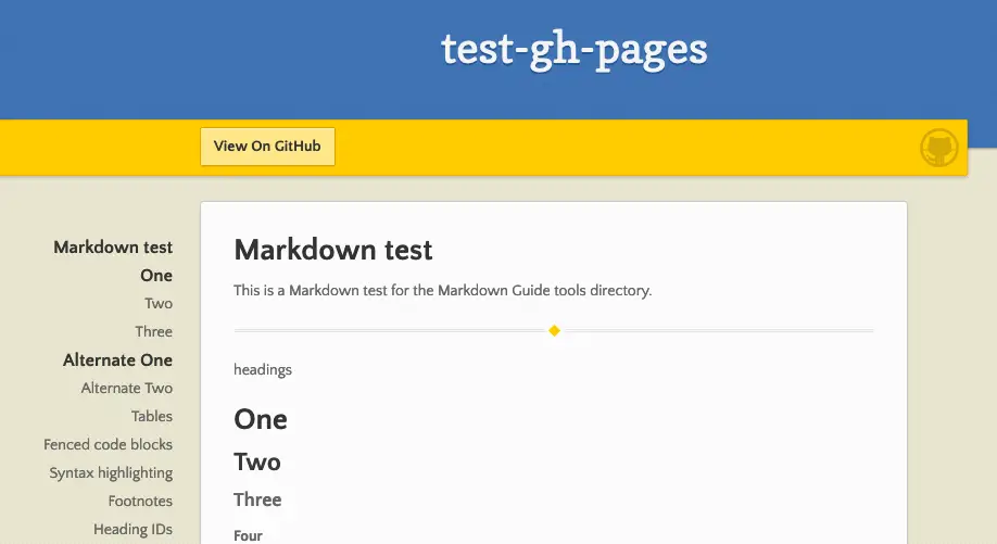 Markdown - окно приложения GitHub Pages!