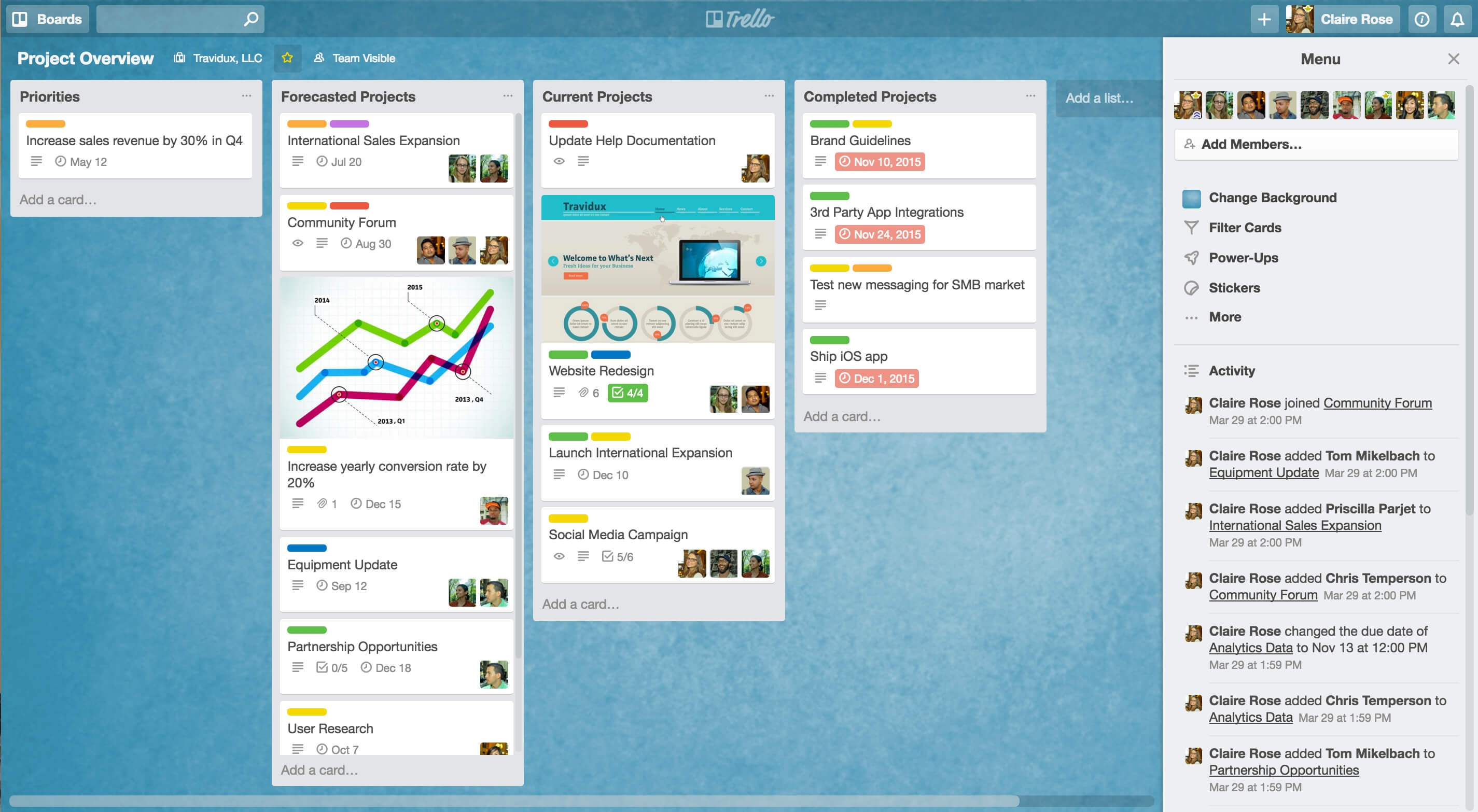 Trello application window!